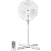 MEDION LIFE E10 SF Standventilator mit Fernbedienung (MD 18795), 3 Geschwindigkeitsstufen, verstellbarer Höhe, Schwenkfunktion, Timer-Funktion von MEDION