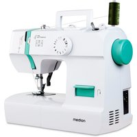 MEDION LIFE Nähmaschine SM70 (MD 11179) , 12 verschiedene Stickmuster, 4-Stufen-Knopfloch,  einstellbare Stichlänge, 70-Watt-Motorleistung von MEDION