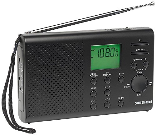 MEDION Life E66311 Tragbares Radio (tragbar, FM, LW, PLL, SO, LCD, Blau, 3,5 mm, Schwarz) von MEDION