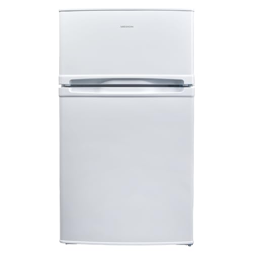 MEDION Mini frigo-congelatore 85 litri, scomparto frigorifero 61L, scomparto congelatore 24L, a libera installazione, 40 dB, cassetto trasparente per verdure, cerniera della porta intercambiabile von MEDION