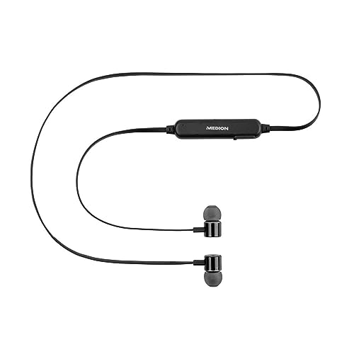 MEDION S62024 Alexa Bluetooth In-Ear-Kopfhörer Ohrhörer (steuerbar mit der Stimme, Freisprechfunktion, langanhaltender Akku) von MEDION