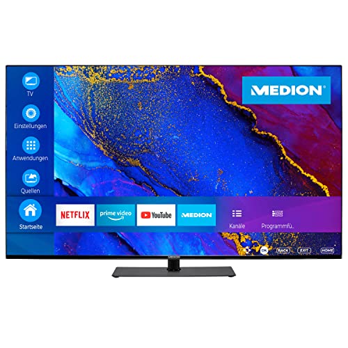 MEDION X15026 (MD 31946) 125,7 cm (50 Zoll) UHD Fernseher (Smart-TV, 4K Ultra HD, Dolby Vision HDR, Dolby Atmos, Netflix, Prime Video, MEMC, Micro Dimming, PVR, Bluetooth) von MEDION