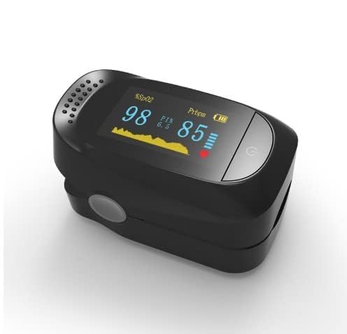 Fingerspitzen-Pulsmesser, Pulsmesser, Werkzeug & Alarm für Sport und Luftfahrt, Rate mit OLED-Display-Monitor von MEDca