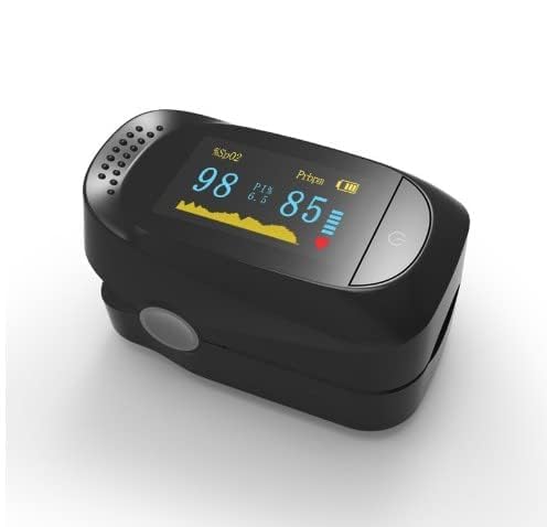 Fingerspitzen-Pulsmessgerät – Puls-Tester-Werkzeug & Alarm für Sport und Luftfahrt – Rate mit OLED-Display-Monitor Fingerspitzen-Pulsmessgerät – Puls-Tester-Werkzeug & Alarm für Sport und Luftfahrt – Rate mit OLED-Display-Monitor von MEDca