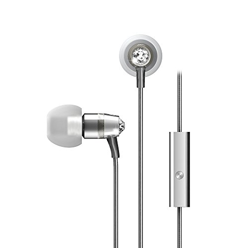 MEE audio Crystal Ear Kopfhörer mit Mikrofon Made mit Swarovski-Kristallen Silber MEE audio Crystal Ear Kopfhörer mit Mikrofon Made mit Swarovski-Kristallen Silber von MEE audio