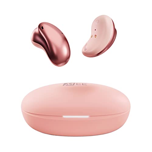 MEE audio Pebbles kabellose In-Ear-Bluetooth-Ohrhörer mit niedrigem Profil, mit Mikrofon (rosa) von MEE audio