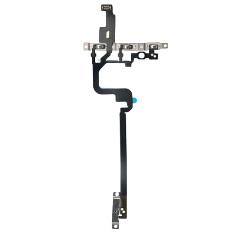 MEEFIX Power, Volume & Mute Button Flex Cable Replacement Compatible with iPhone 15 Pro Max (A2849, A3105, A3106 and A3108) - Pre-Installed Metal Bracket Holder von MEEFIX