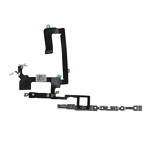 MEEFIX Power Button Flex Kabel für iPhone 14 Plus - Ein/Aus Tastaturband mit Metall Halterung Halter Ersatzteil von MEEFIX