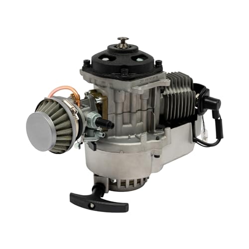 MEELRYD 49CC Mini-Motorradmotor Pocket Bike Motor, mini Benzinmotor mit Kraftstofftank, Einzylinder Dirt Bike Motoren für Mini Dirt Bike, Motorradmotor MEELRYD 49CC Mini-Motorradmotor Pocket Bike Motor, mini Benzinmotor mit Kraftstofftank, Einzylinder Dirt Bike Motoren für Mini Dirt Bike, Motorradmotor von MEELRYD