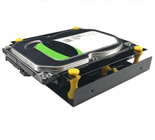 MEETOOT 3,5 Zoll Festplatten-Stoßdämpferhalterung mit Befestigungsschrauben für PC-Gehäuse 3,5 Zoll HDD auf 5,25 Zoll DVD ROM Bay Montageadapter MEETOOT 3,5 Zoll Festplatten-Stoßdämpferhalterung mit Befestigungsschrauben für PC-Gehäuse 3,5 Zoll HDD auf 5,25 Zoll DVD ROM Bay Montageadapter von MEETOOT