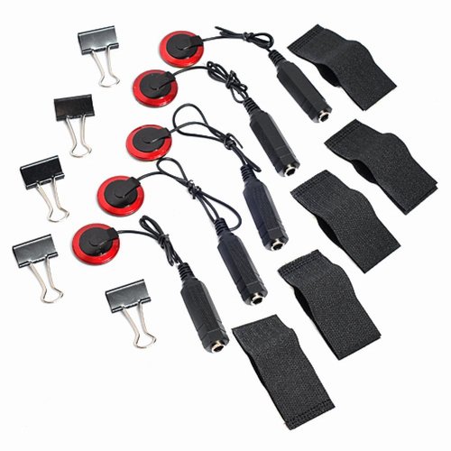 Vzer Piezo-Kontakt-Mikrofon, 5 Stück Tonabnehmer für Gitarre, Violine, Viola, Cello, Banjo Vzer Piezo-Kontakt-Mikrofon, 5 Stück Tonabnehmer für Gitarre, Violine, Viola, Cello, Banjo von MEETOZ