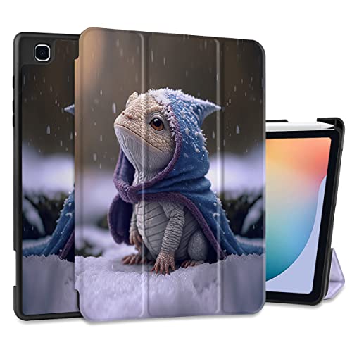 MEEgoodo Schutzhülle für Samsung Galaxy Tab S6 Lite 26,4 cm (10,4 Zoll), Modell 2022 2020 (SM-P610/P613/P615/P619) mit S-Stifthalter, Smart Cover mit dreifach faltbarem Ständer + weiche TPU-Rückseite von MEEgoodo