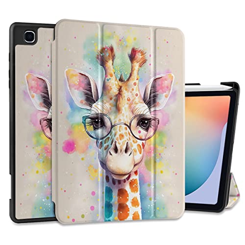 MEEgoodo Schutzhülle für Samsung Galaxy Tab S6 Lite 26,4 cm (10,4 Zoll), Modell 2022 2020 (SM-P610/P613/P615/P619) mit S-Stifthalter, Smart Tablet Cover mit dreifach faltbarem Ständer + weiche von MEEgoodo