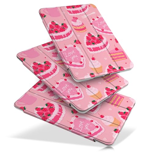 MEEgoodo Schutzhülle für iPad 10,2 Zoll, Hülle für iPad 9. Generation 2021 / 8. Generation 2020 / 7. Generation 2019, Tablet-Hülle mit Seidenstruktur und PC-Rückseite, niedliche rosa Desserts MEEgoodo Schutzhülle für iPad 10,2 Zoll, Hülle für iPad 9. Generation 2021 / 8. Generation 2020 / 7. Generation 2019, Tablet-Hülle mit Seidenstruktur und PC-Rückseite, niedliche rosa Desserts von MEEgoodo