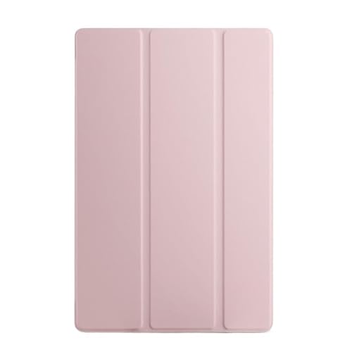 MEFEPLPBZC Dreifach Faltbare Tablet-Hülle mit Standfunktion, geeignet for Huawei Honor Pad 11 Zoll 2024 NDL-W09, weiche Silikonrückseite(Pink) von MEFEPLPBZC
