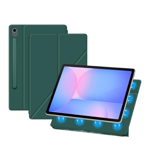 MEFEPLPBZC Intelligente Tablet-Hülle mit magnetischem Stand, geeignet for Samsung Galaxy Tab S9 11 Zoll SM-X710/X716, automatische Aktivierung/Schlaffunktion, mit S-Stifthalter(Dark Green) von MEFEPLPBZC