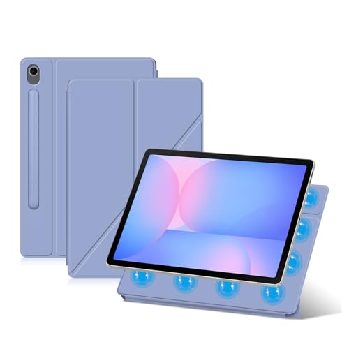 MEFEPLPBZC Intelligente Tablet-Hülle mit magnetischem Stand, geeignet for Samsung Galaxy Tab S9 11 Zoll SM-X710/X716, automatische Aktivierung/Schlaffunktion, mit S-Stifthalter(Purple) von MEFEPLPBZC