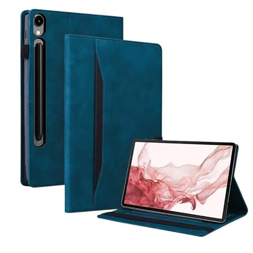 MEFEPLPBZC Luxus-Walle-Stand-Flip-Tablet-Abdeckung Geeignet for Samsung Galaxy Tab S10 FE Plus 13,1 Zoll X620 X626 PU-Ledertasche(Blue) von MEFEPLPBZC