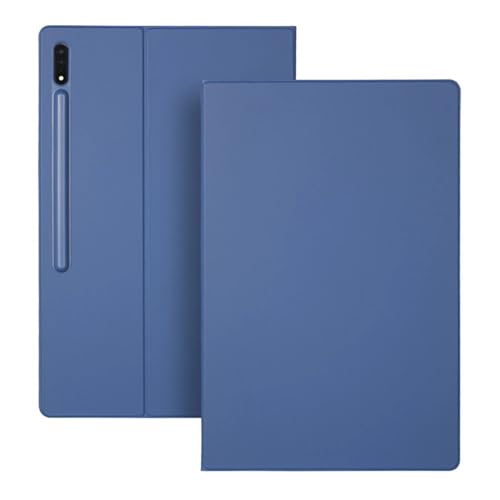MEFEPLPBZC Magnetische Standhülle passend for Samsung Galaxy Tab S9FE Plus / S10 Plus 12,4 Zoll mit S-Pen-Halter, Auto Sleep Wake(Blue,Tab S10 Plus) von MEFEPLPBZC