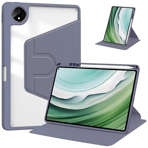 MEFEPLPBZC Rotierende Tablet-Abdeckung aus Acryl, geeignet for Huawei MatePad Pro 13,2 Zoll 2023 PEC-W30-Hülle mit Bleistifthalter(Lavender) von MEFEPLPBZC