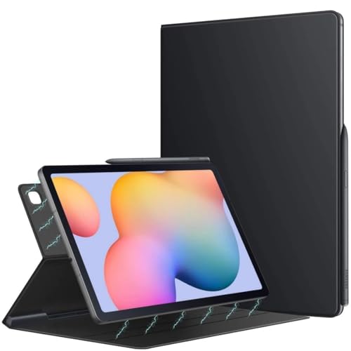MEFEPLPBZC Schlanke Smart Folio Tablet-Hülle, geeignet for Samsung Galaxy Tab S6 Lite 10,4 Zoll (2020,2022,2024), magnetische Absorptionsabdeckung(Black) von MEFEPLPBZC