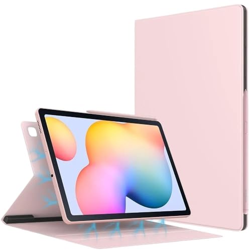 MEFEPLPBZC Schlanke Smart Folio Tablet-Hülle, geeignet for Samsung Galaxy Tab S6 Lite 10,4 Zoll (2020,2022,2024), magnetische Absorptionsabdeckung(Pink) von MEFEPLPBZC