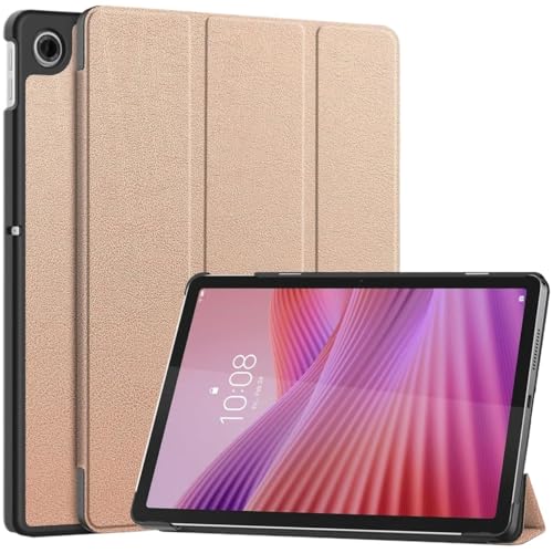 MEFEPLPBZC Smart Tablet Case Geeignet for Lenovo Tab 2025 TB-311FU TB311XU K10 2. 10,1 Zoll PU-Leder-Standabdeckung(Rose Gold,Tab 2025 TB-311FU) von MEFEPLPBZC