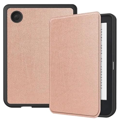 MEFEPLPBZC TPU-Lederrückseite mit magnetischer Abdeckung, geeignet for Kobo Clara Colour/BW/2E 6" Ebook Slim Protector Case(Rose Gold,Clara Colour 2024) von MEFEPLPBZC