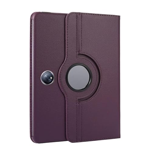 MEFEPLPBZC Tablet-Hülle geeignet for Huawei Honor Pad 9 12,1 Zoll HEY2-W09 HEY2-W19 2024, 360 Grad drehbare Flip-Stand-Abdeckung(Purple) von MEFEPLPBZC