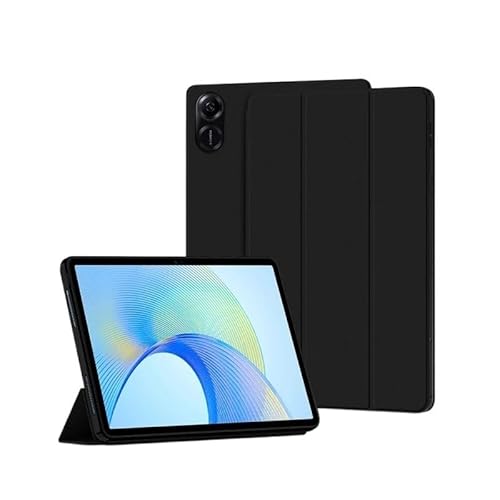 MEFEPLPBZC Tablet-Hülle geeignet for Huawei Honor Pad X8 Pro X9 11,5 Zoll ELN-W09 ELN-L09 2023 Flip Stand PU-Schutzhülle(Black,for Honor Pad X8 Pro) von MEFEPLPBZC