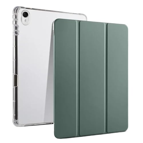 MEFEPLPBZC Tablet-Hülle passend for Huawei MatePad 11,5“ BTK-W09 AL09 2023 Flip Stand TPU Rückseite Magnetabdeckung mit Stifthalter(Dark Green) von MEFEPLPBZC