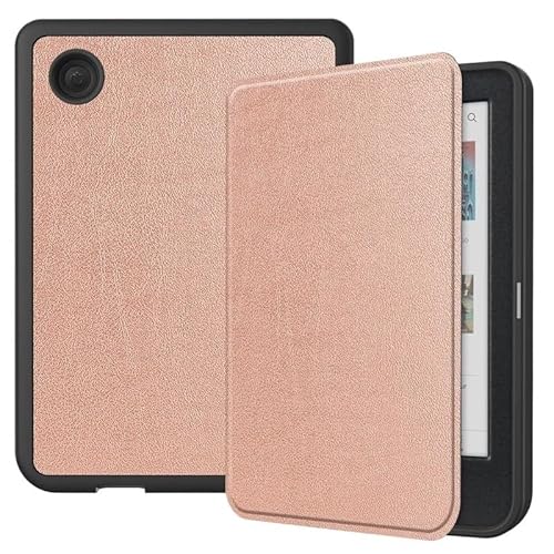 MEFEPLPBZC Weiche TPU-Rückseite for E-Reader, geeignet for Kobo Clara Color N367 (2024) 6 Zoll, mit automatischer Wake/Sleep-Funktion(Rose Gold) von MEFEPLPBZC