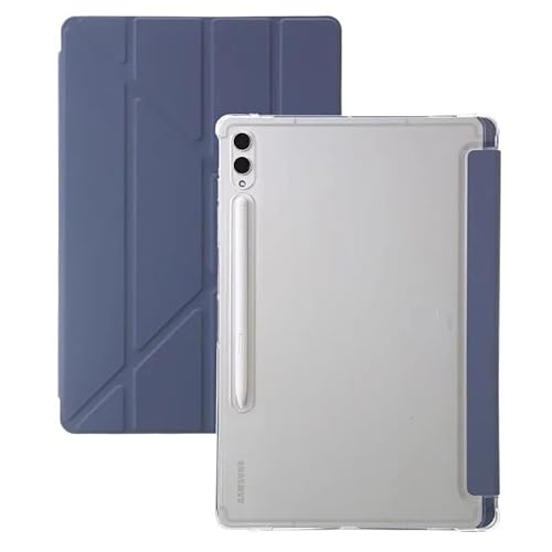 MEFEPLPBZC Y Faltbare Tablet-Hülle, geeignet for Samsung Galaxy Tab S10FE 10,9 Zoll, S10FE Plus 13,1 Zoll, transparente Rückseite mit S-Pen-Steckplatz(Purple,S10FE Plus 13.1") von MEFEPLPBZC