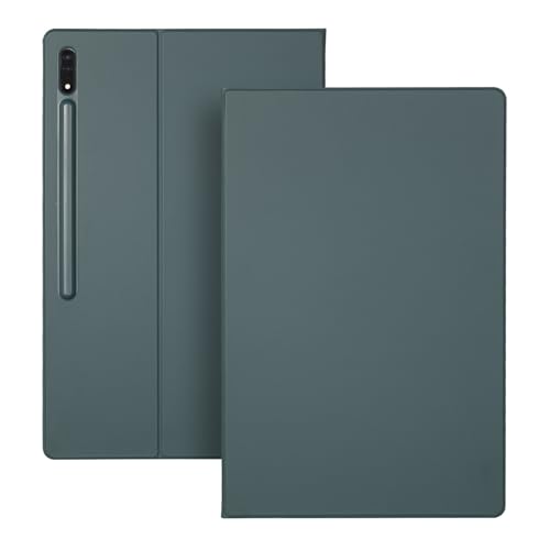 Magnetische Standhülle passend for Samsung Galaxy Tab S9FE Plus / S10 Plus 12,4 Zoll mit S-Pen-Halter, Auto Sleep Wake(Dark Green,Tab S9FE Plus) von MEFEPLPBZC