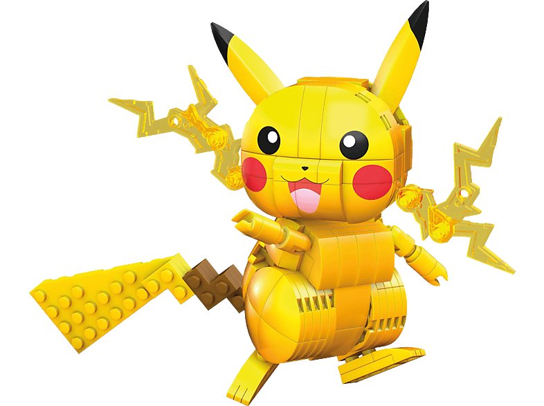 MEGA Pokémon Medium Pikachu, Kinder-Spielzeug Bauset Mehrfarbig von MEGA