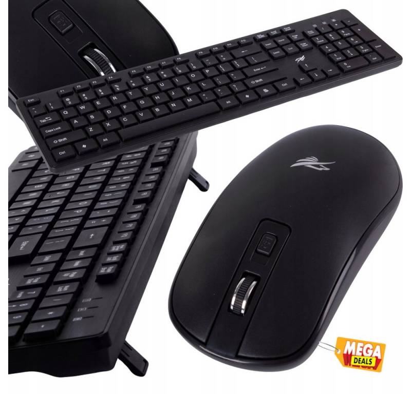 MEGADEALS Maus Set kabellos Funktastatur Funkmaus Tastaturset Mausset Computer Tastatur von MEGADEALS