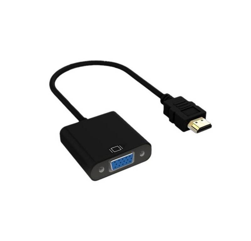 MEGAGOODS High-Speed HDTV-VGA-Adapter A-Stecker auf VGA-Buchse DE. Audio- & Video-Adapter HDMI-Stecker zu VGA-Buchse, Kompakt und tragbar von MEGAGOODS