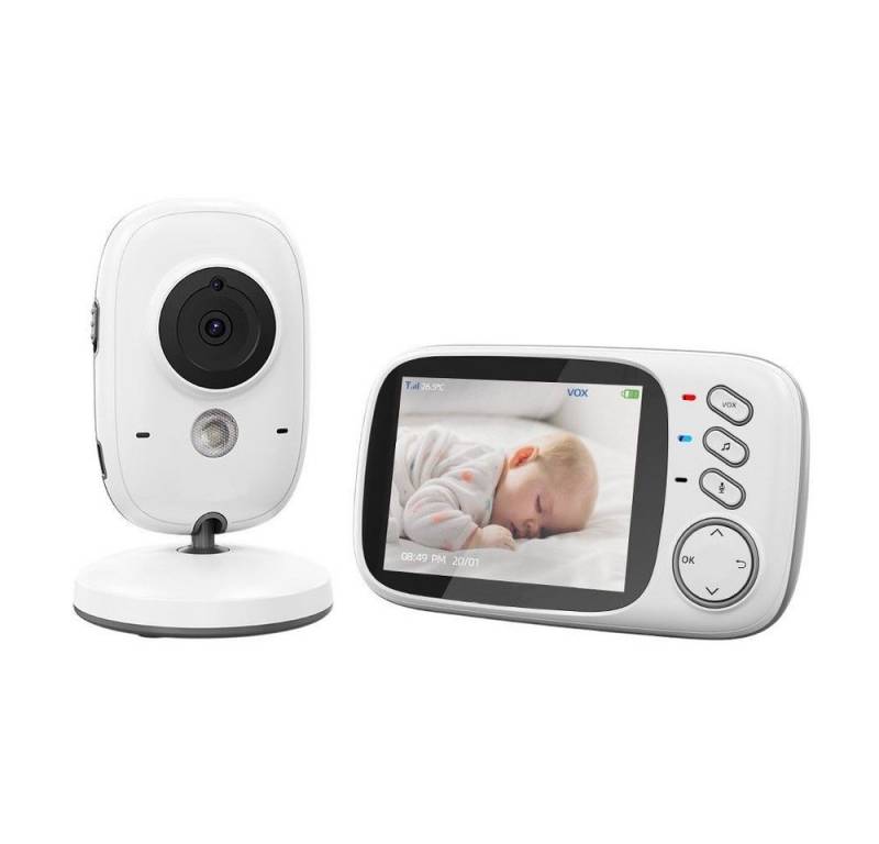 MEGAGOODS Video-Babyphone VB603 Babyphone mit Kamera 2,4 GHz LCD Display Nachtsicht DE. von MEGAGOODS