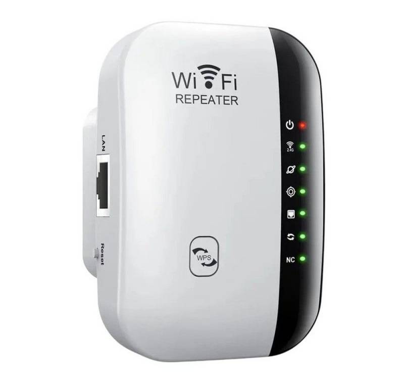 MEGAGOODS WLAN Repeater 300 Mbit/s Signalverstärker 802.11N für Zuhause DE. WLAN-Repeater, Repeater, Access Point oder Router in einem von MEGAGOODS