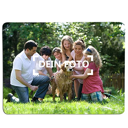 MEGAUK Foto Mauspad Zum Selbstgestalten - Personalisierte Foto Mauspad - Mauspad mit Foto Text Bedrucken Lassen - Selbst Individuell Gestalten Fotogeschenk 23.5*20cm von MEGAUK