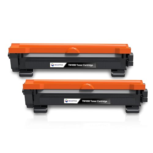 MEGOFFICE TN1050 Tonerkartusche Kompatibel für Brother TN1050 Toner für DCP-1510 DCP-1610W DCP-1612W DCP-1512 HL-1210W HL-1212W HL-1110 HL-1112 MFC-1810 MFC-1910W Drucker(2 Schwarz) von MEGOFFICE