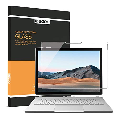 MEGOO Surface Book 3/2/1 Displayschutzfolie, Gehärtetes Glas/Einfache Installation/Blasenfrei- 13,5 Zoll von MEGOO