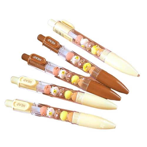 MEIBAOGE Gelschreiber, einziehbar, Cartoon-Gelschreiber, Neuheit, Schreibstift, Weihnachtsfeier, Zubehör für Schüler, Kinder, Spielbelohnung, 5 Stück MEIBAOGE Gelschreiber, einziehbar, Cartoon-Gelschreiber, Neuheit, Schreibstift, Weihnachtsfeier, Zubehör für Schüler, Kinder, Spielbelohnung, 5 Stück von MEIBAOGE