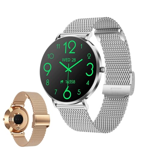 MEIION Pireware Amory 5 Smartwatch für Damen Herren Bestelectronic, Viele Funktionen im extra flachen Design - 1.32" AMOLED Display, Edelstahl, Puls- und Blutdruckmessung, IP68, 4-5 Tage Akkulaufzeit MEIION Pireware Amory 5 Smartwatch für Damen Herren Bestelectronic, Viele Funktionen im extra flachen Design - 1.32" AMOLED Display, Edelstahl, Puls- und Blutdruckmessung, IP68, 4-5 Tage Akkulaufzeit von MEIION