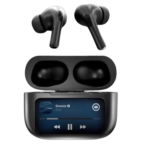 MEIION TouchPods - Kabellose Bluetooth Kopfhörer mit Bildschirm Bluetooth In Ear Kopfhörer mit LED Touchscreen mit Geräuschunterdrückung und Smart Touch MEIION TouchPods - Kabellose Bluetooth Kopfhörer mit Bildschirm Bluetooth In Ear Kopfhörer mit LED Touchscreen mit Geräuschunterdrückung und Smart Touch von MEIION