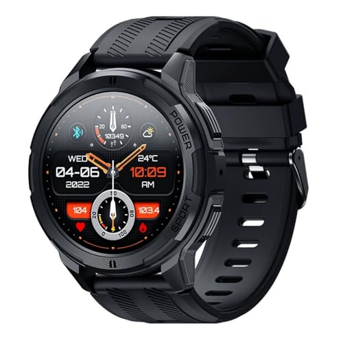 MEIION notkraft Robust Militär Die unzerstörbare Smartwatch Herren 1,43'' HD Fitnessuhr mit Bluetooth-Anrufen, wasserdicht, Blutdruck Herzfrequenzüberwachung, 100+ Sportmodi Android iOS MEIION notkraft Robust Militär Die unzerstörbare Smartwatch Herren 1,43'' HD Fitnessuhr mit Bluetooth-Anrufen, wasserdicht, Blutdruck Herzfrequenzüberwachung, 100+ Sportmodi Android iOS von MEIION