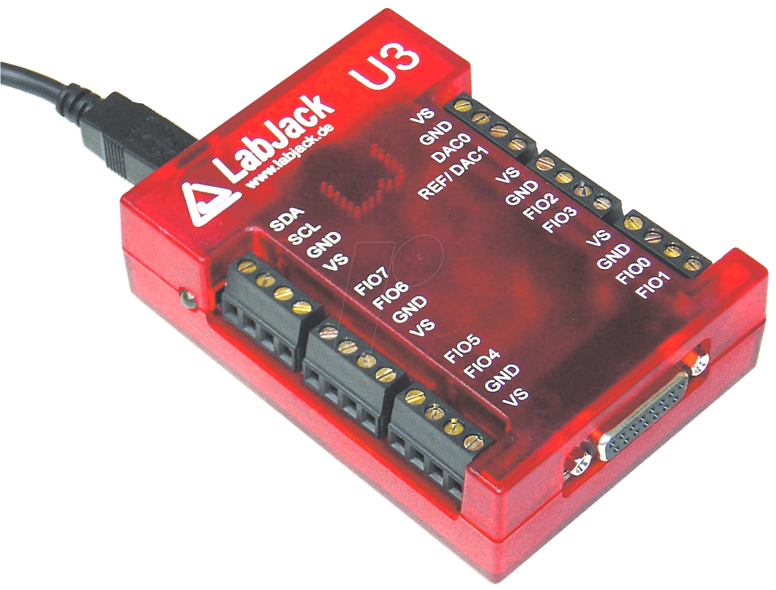 LABJACK U3 LV - USB-Messlabor LabJack U3, 16 I/O-Leitungen, USB von MEILHAUS