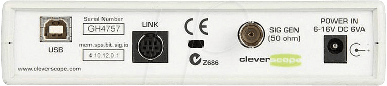 ME CS328A - USB-Oszilloskop Cleverscope, 2 Kanäle von MEILHAUS