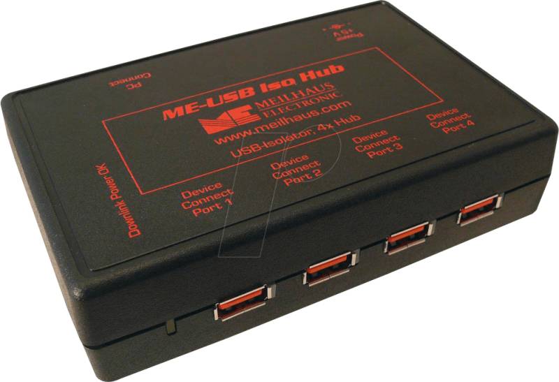 ME-USB-ISO-HUB - ME-USB Iso Hub USB-Isolator und 4-fach Hub von MEILHAUS
