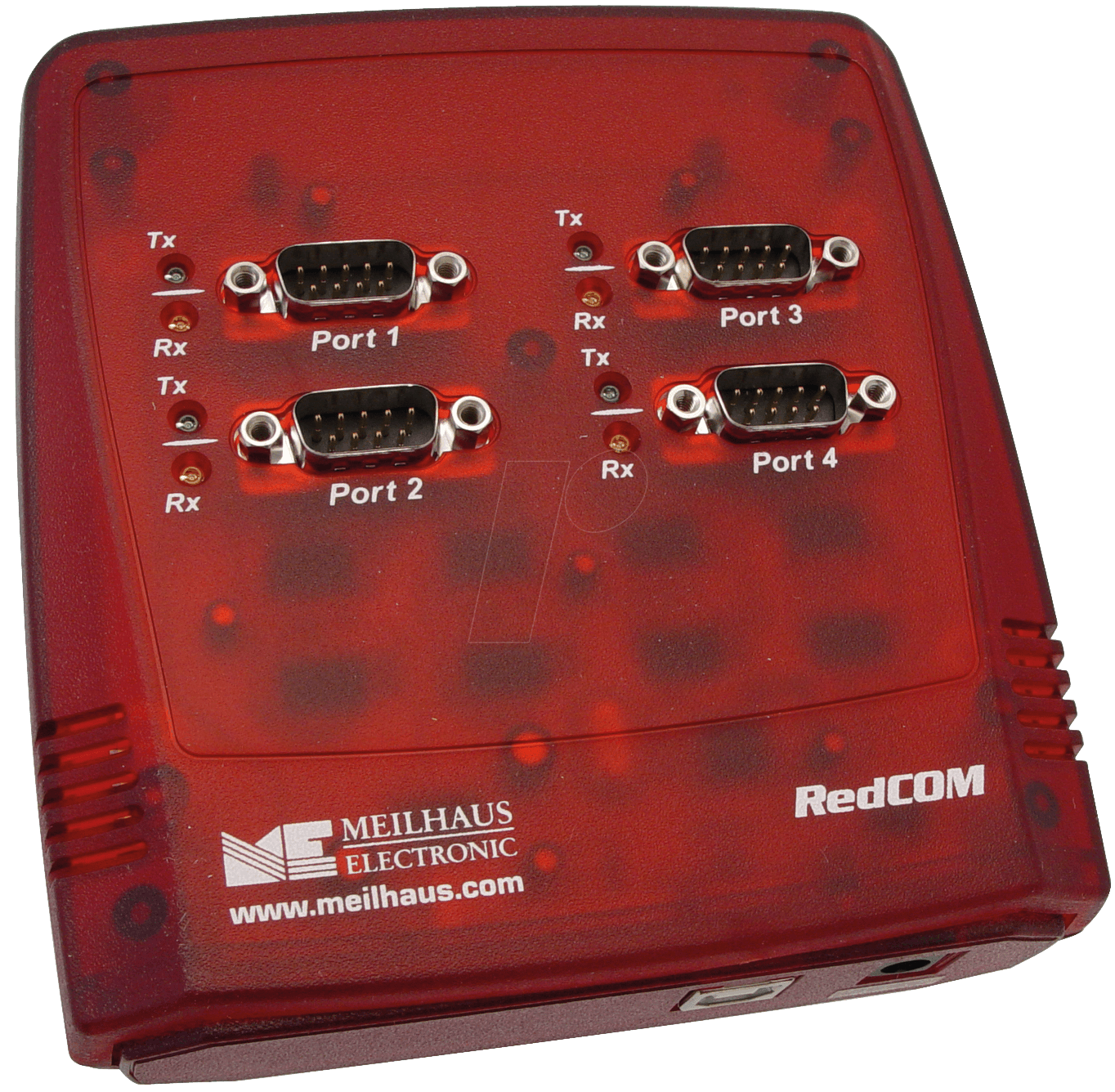 USB-4COM - USB Schnittstellen-Umsetzer, A Stecker auf 4x RS-232 von MEILHAUS
